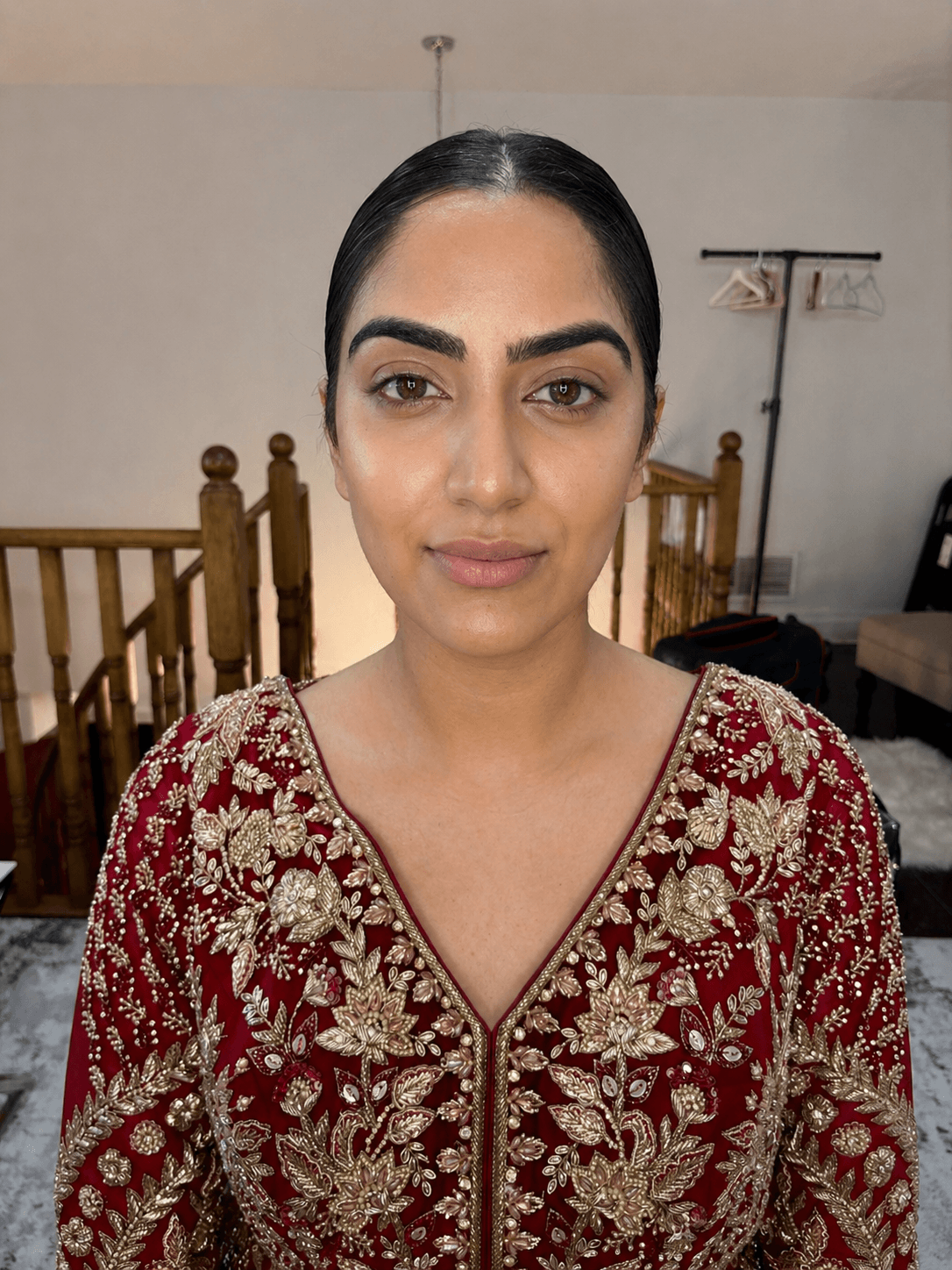 Before bridal makeup